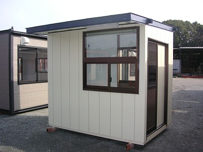 守衛棟 2坪 施工事例 プレハブハウス スーパーハウス ユニットハウスの株式会社九州スーパーハウス